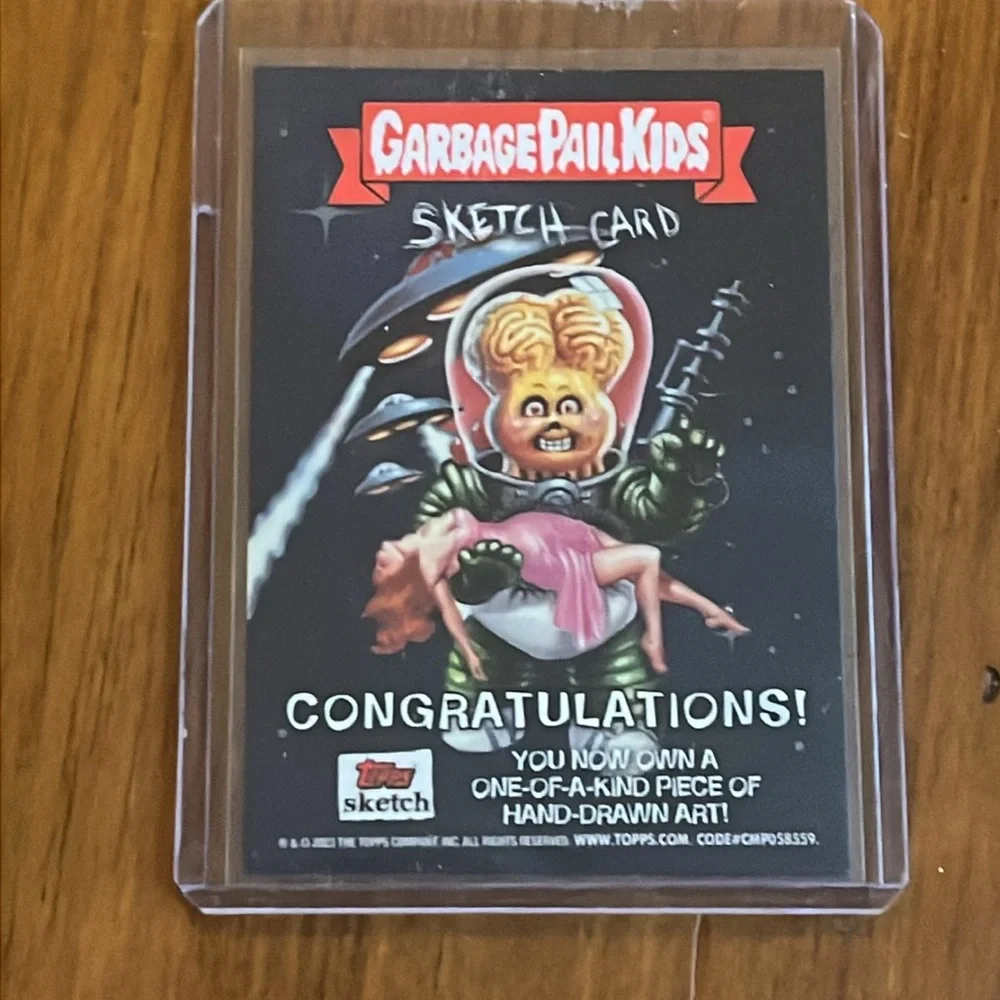 Garbage Pail Kids Melba Toast Hy Rye Artist Sketch Autograph 1/1 Rich Rios